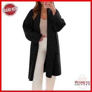 Oversized Chunky Knit Cardigan with Pockets - Fall Winter Sweater Coat